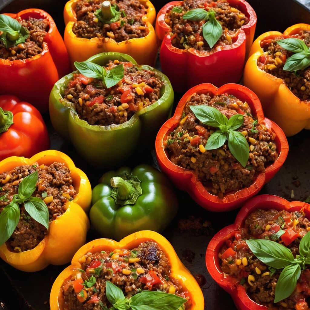 Gefüllte Paprika mit Hack: Ein einfaches Rezept für ein herzhaftes Familienessen