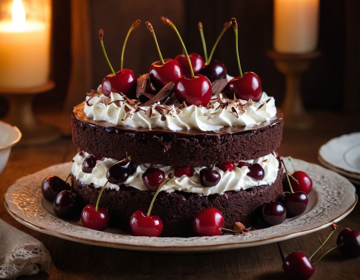Sahne steif schlagen, mit Kirschwasser verfeinern - Schwarzwälder Kirschtorte: Omas Rezept für den perfekten Genuss