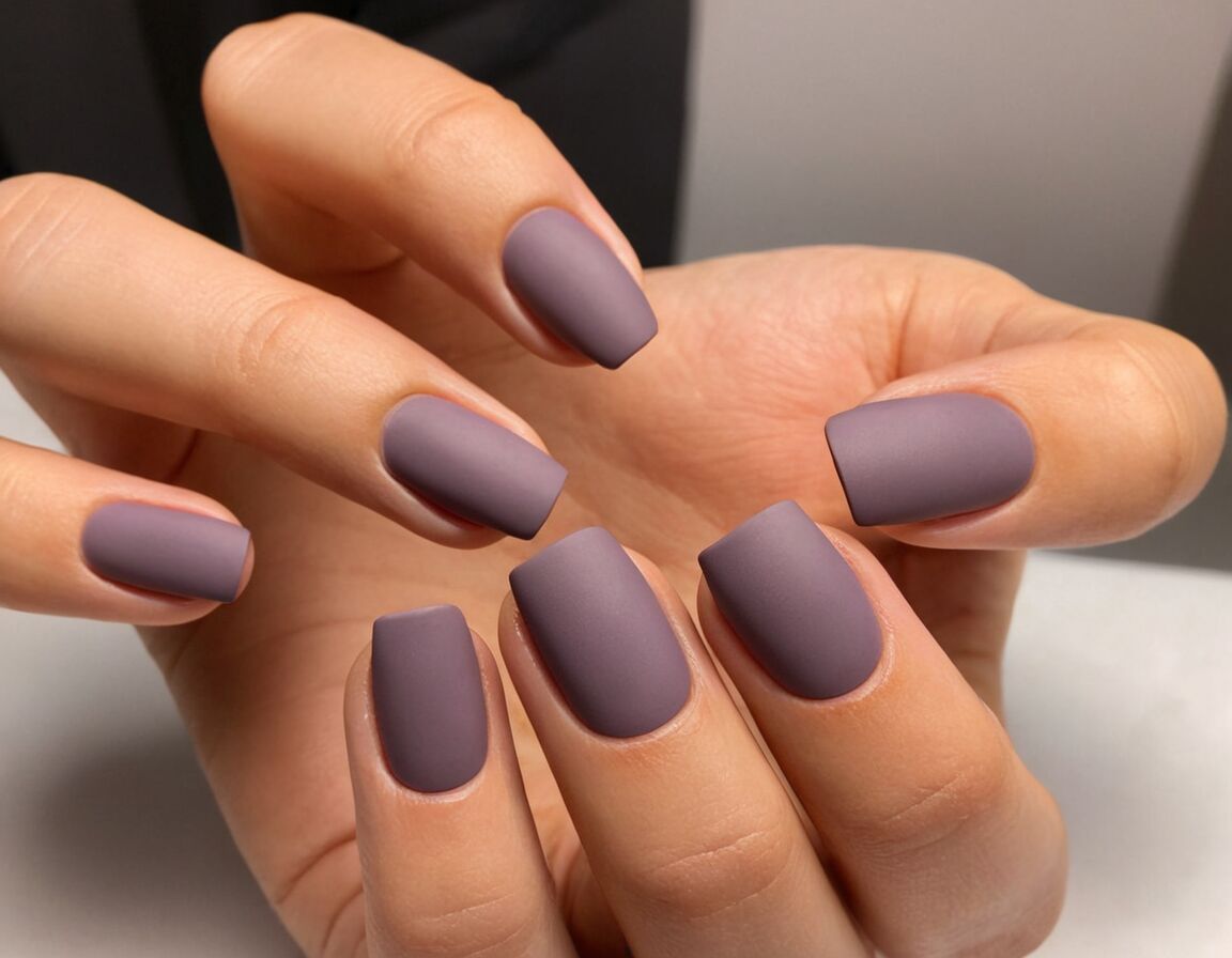 Matten Oberflächen für modernen Stil verwenden - Kurze Nägel Design schlicht: Elegante Ideen für jeden Anlass