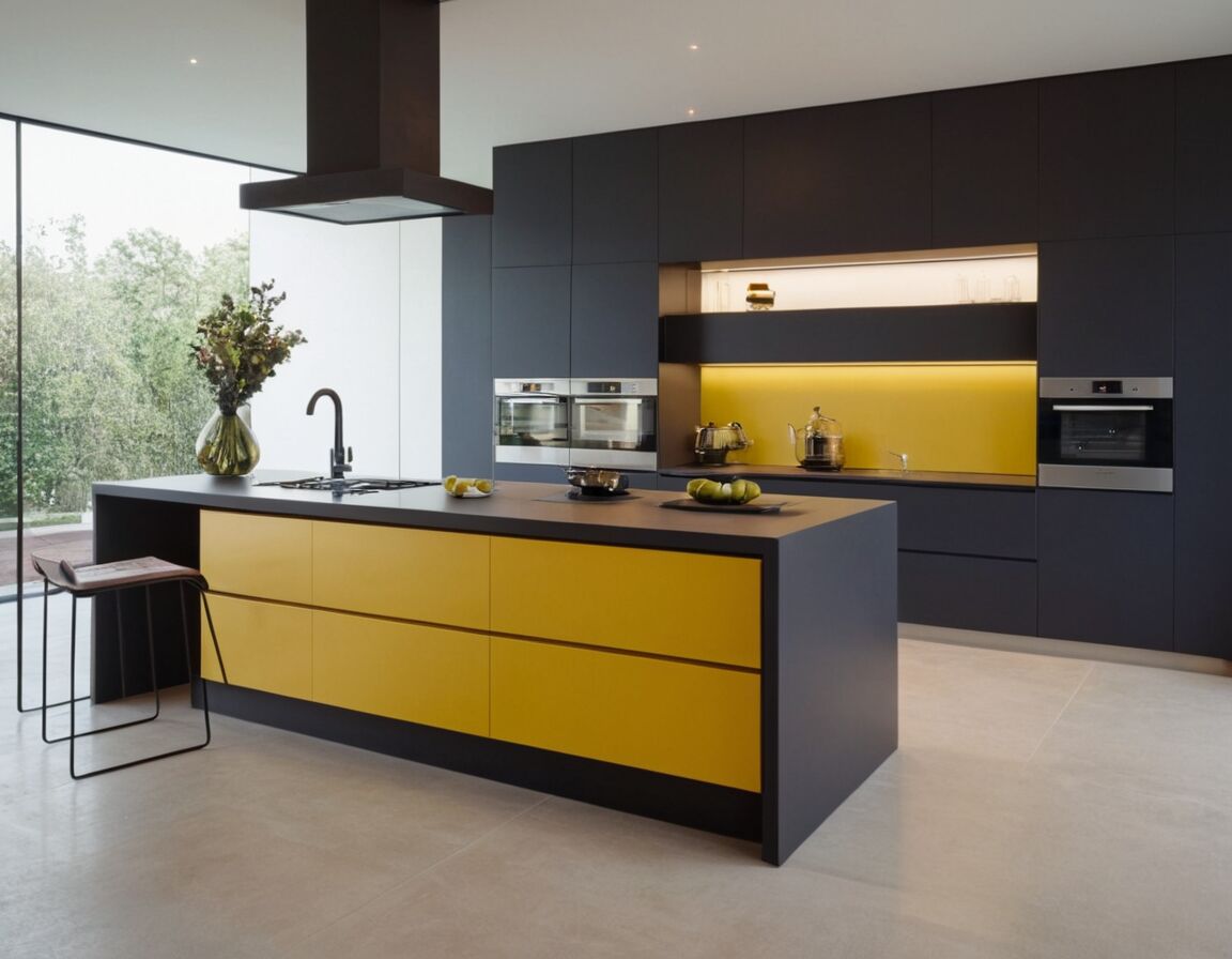 Farbschema und Materialwahl für ein harmonisches Layout - Küchenzeile mit E-Geräten: Die besten Tipps für eine moderne und funktionale Küchengestaltung