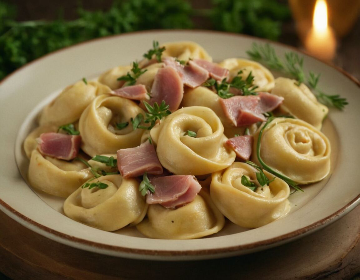 Kurz erhitzen, bis alles gut durchgezogen ist - Tortellini mit Schinken in cremiger Sahnesoße: Ein einfaches Rezept für jeden Tag