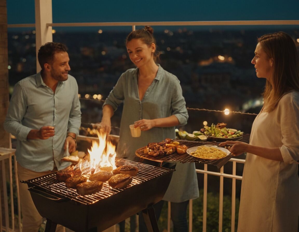 Nachbarn: Rücksicht nehmen und Lärm vermeiden - Grillen auf dem Balkon: Tipps für ein gelungenes BBQ in der Stadt