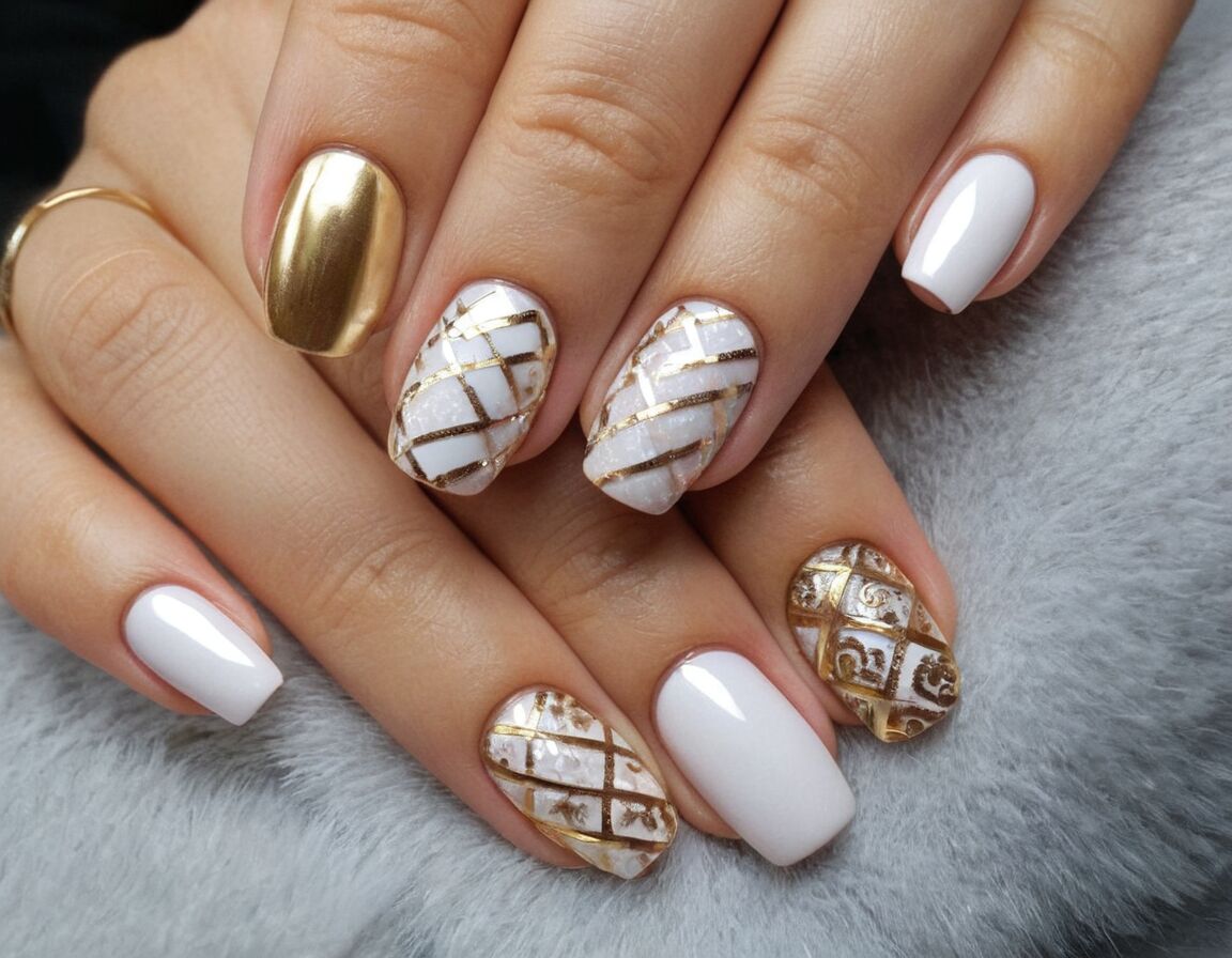 Kleine Akzente mit Gold- oder Silberdetails setzen - Kurze Nägel Design schlicht: Elegante Ideen für jeden Anlass