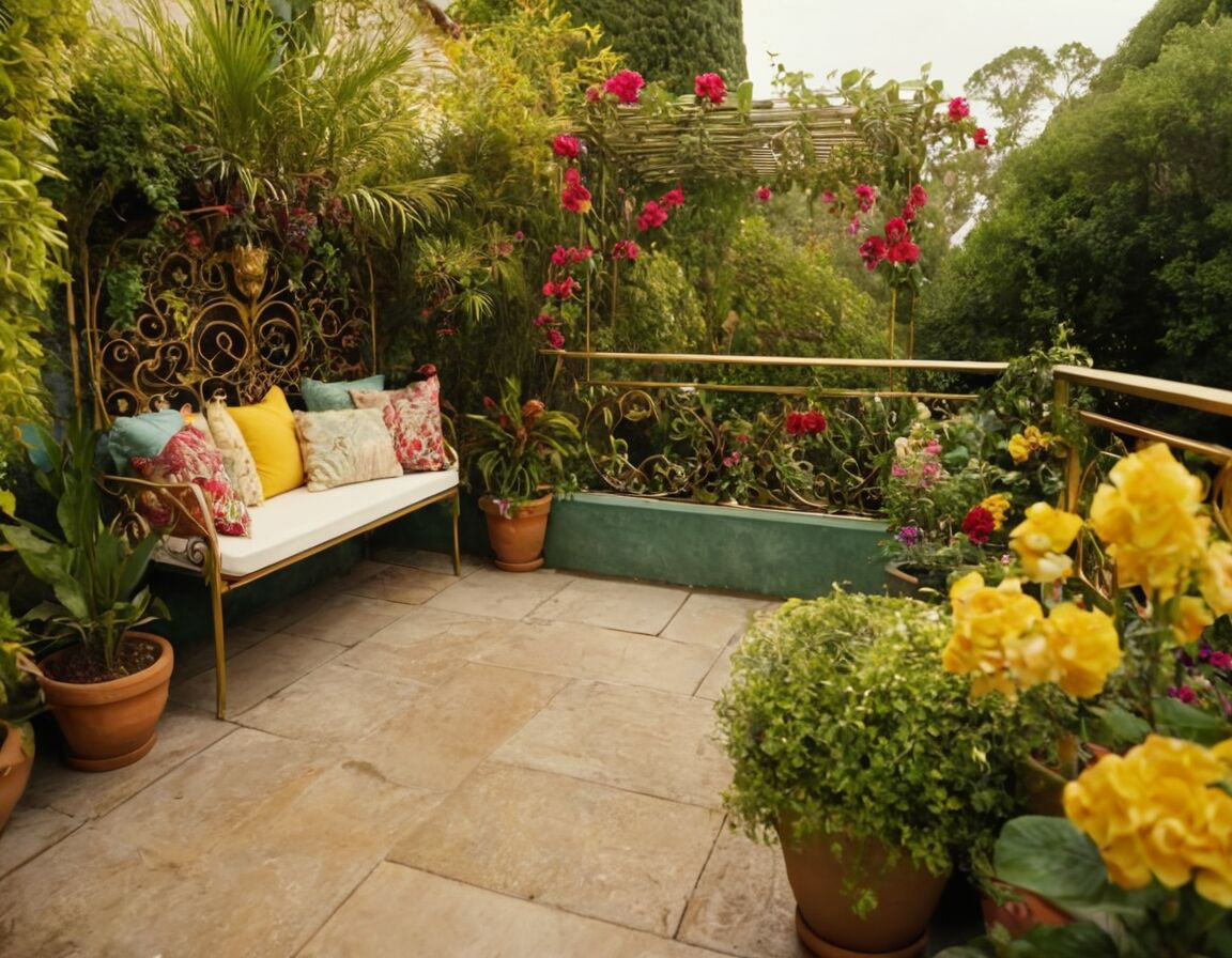 Garten- oder Balkonverschönerung mit Pflanzen und Dekorationen - Geschenke zur goldenen Hochzeit: Kreative Ideen für ein unvergessliches Jubiläum