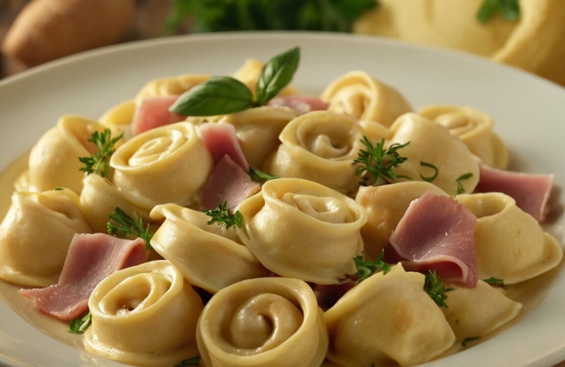 Tortellini mit Schinken in cremiger Sahnesoße: Ein einfaches Rezept für jeden Tag
