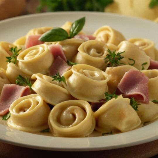 Tortellini mit Schinken in cremiger Sahnesoße: Ein einfaches Rezept für jeden Tag