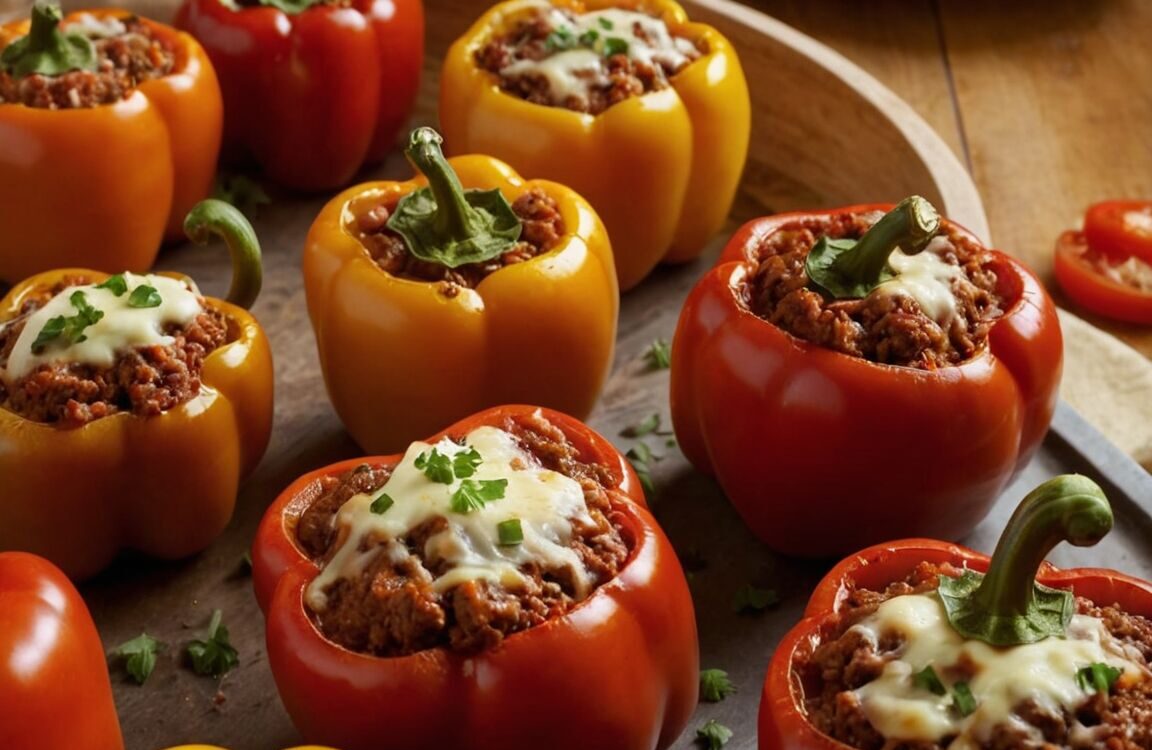 Gefüllte Paprika mit Hack: Ein einfaches Rezept für ein herzhaftes Familienessen